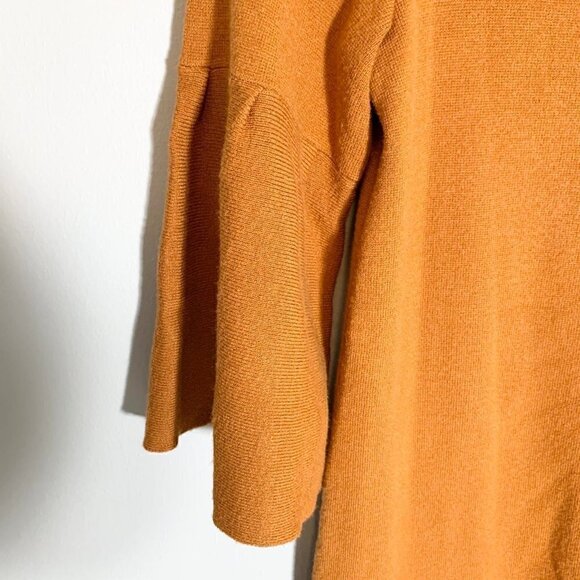 Moth Anthropologie Chester Bell Sleeve Rust Tunic Sweater Dress - Picture 3 of 8